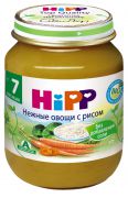 Хипп пюре НЕЖНЫЕ ОВОЩИ РИС 125гр 905 7 мес