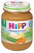 Хипп пюре ОВОЩИ АССОРТИ  125гр с 7 мес