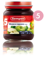 СэмперПюре 135г ЯблЧерника 4268 с 4 мес