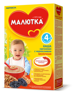 МалюткаКашаМол 220г ГречЧерносл с 4мес