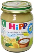 Хипп пюре ОВОЩИ СЛИВКИ 125гр с 8 мес