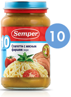 СэмперПюре 200г СпагеттиМяснФарш 4259 с 8 мес