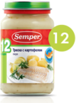 СэмперПюре 200г ТрескаКарт с 8 мес 4254