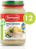 СэмперПюре 200г ТрескаКарт с 8 мес 4254