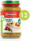 СэмперПюре 200г ФилеТрескиОвощи 4262 с 12 мес