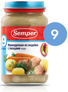 СэмперПюре 200г ФрикадИндейкаОвощи 4432