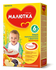 МалюткаКашаМол 220г МультизлакФрукт с 6мес