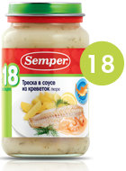 СэмперПюре 200г ТрескаСоусКревет 4264 с 12 мес