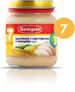 СэмперПюре 200г ЦыплОвощиКарт 4260 с 12 мес