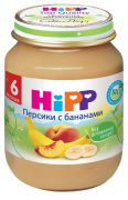 Хипп пюре ПЕРСИКИ БАНАН 125гр 977 6 мес