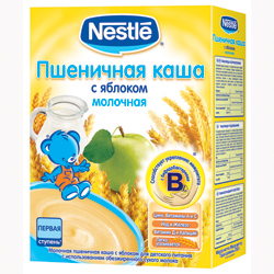 НестлеКашаМОЛ 250г ПшенЯблоко с 6 мес