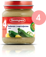 СэмперПюре 135г Кабачок картоф 4294 с 4 мес