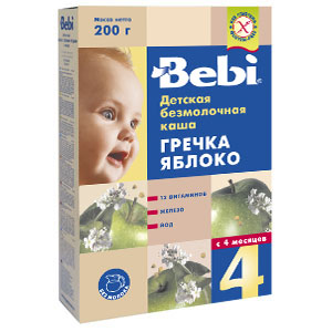 БебиКашаБ/М 250г ГРЕЧКА ЯБЛОКО 4мес