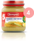СэмперПюре 135г КукурКарт 4369 с 4 мес
