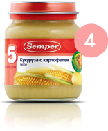 СэмперПюре 135г КукурКарт 4369 с 4 мес