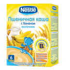 НестлеКашаМОЛ 250г ПшенБанан  6 мес