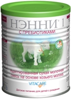 МолСмесь 400г НЭННИ-1 КозьеМолоко пребиотики с рожд