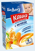 БелактКашаМОЛ 250г КУКУРУЗА ОВЕС ГРУШ с 6 мес