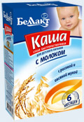 БелактКашаМОЛ 250г РИС ОВЕС с 6 мес