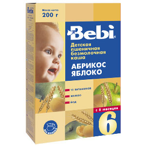 БебиКашаБ/М 200-250г АБРИКОС ЯБЛОКО 6мес