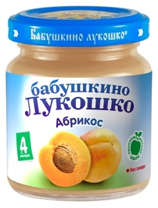 БабЛукПюре100г Абрикос 4 м  208