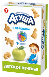 Печенье Агуша 180г дет Яблоко с 7 мес