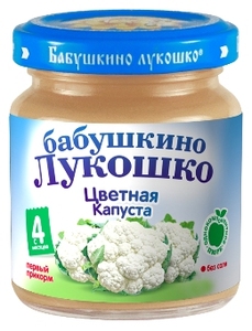 БабЛукПюре100г Цветная капуста 4 м  476