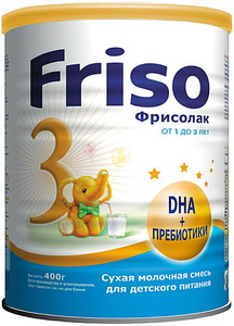 МолСмесь 400г Фрисолак 3 с пребиот от 1года до 3 лет