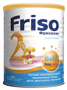 МолСмесь 400г Фрисолак 2 Gold с пребиот от 6 до 12 мес