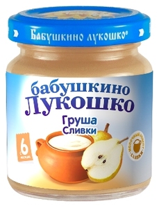 БабЛукПюреНеж 100г ГрушаСливки  с 6 мес
