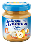 БабЛукПюреТ100г ГрушаТворог 6 м