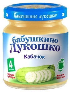 БабЛукПюре100г Кабачки натур с 4 мес
