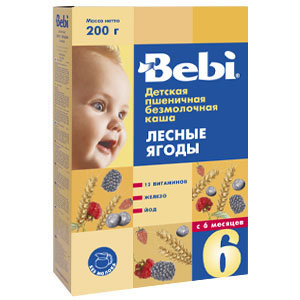 БебиКашаБ/М 250г ЛЕСНАЯ ЯГОДА 6 мес