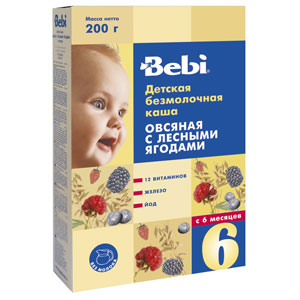 БебиКашаБ/М 250г ОВЕС ЛЕСНАЯ ЯГОДА 6 мес