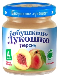 БабЛукПюре100г Персик 4 м  227