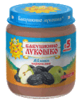 БабЛукПюре100г ЯблЧерносл 5 м