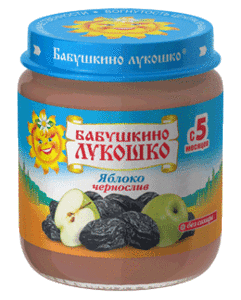 БабЛукПюре100г ЯблЧерносл 5 м