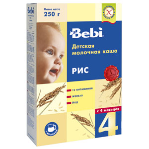 БебиКашаМОЛ 250г РИС 4 мес