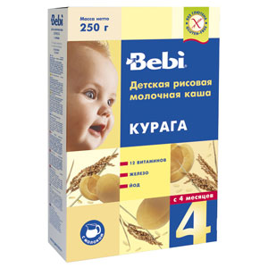 БебиКашаМОЛ 250г КУРАГА 4 мес