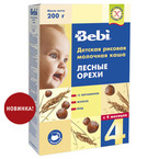 БебиКашаМОЛ 200г ЛЕСНОЙ ОРЕХ 4 мес