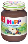 Хипп пюре ЯБЛОКО ЧЕРНИКА 125гр 968 5 мес