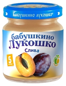 БабЛукПюре100г Слива  5м 057