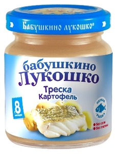 БабЛукПюре100г Треска карт 548 с 8 мес