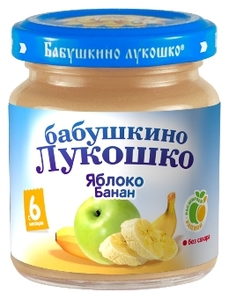 БабЛукПюре100г ЯблБанан 490 6мес